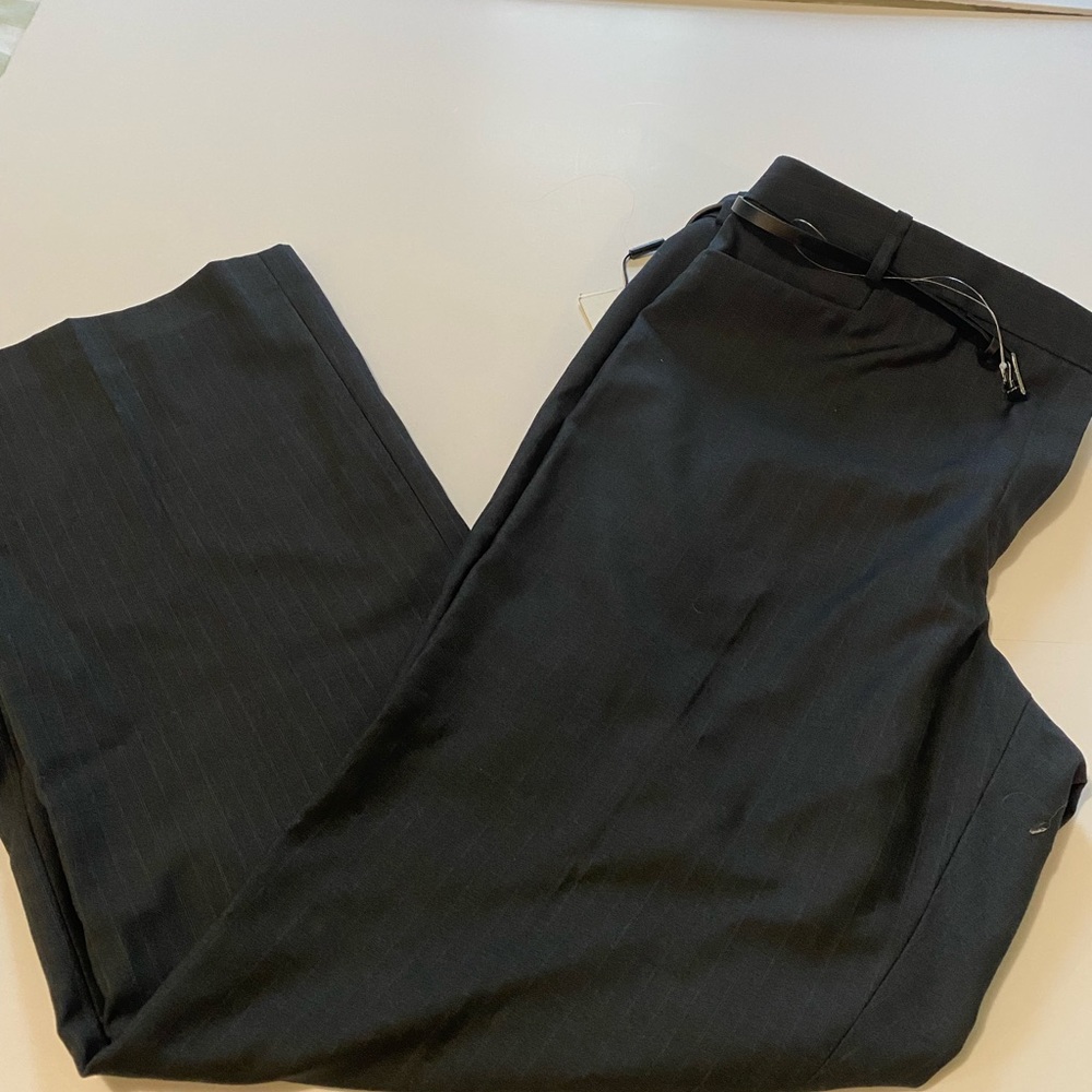 Calvin Klein new with tags women's dress pant . Grey with stripe . Sz 16